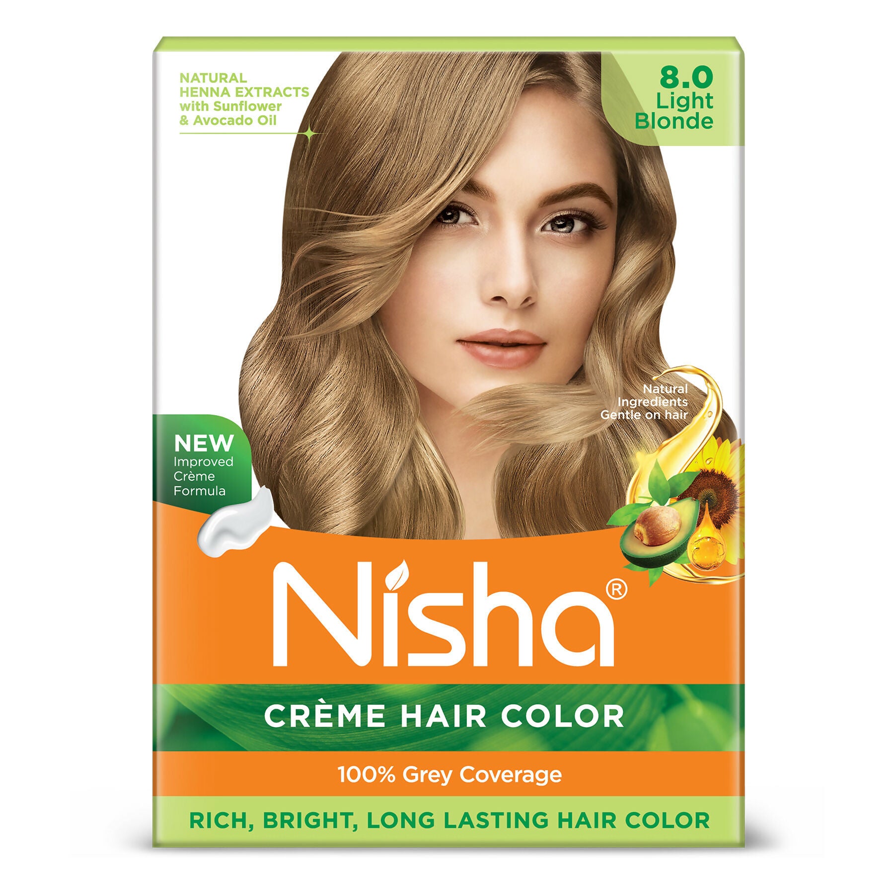 Nisha Creme Hair Color for Women - Light Blonde - Distacart