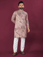 Thumbnail for Anaita Pink Chikankari Work Viscose Rayon Straight Kurta - Distacart