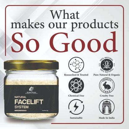 Beauty Secrets Natural Face Lifting Mask/Pack - Distacart