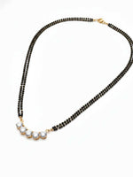Thumbnail for NVR Women Gold Plated Black Beaded Mangalsutra - Distacart