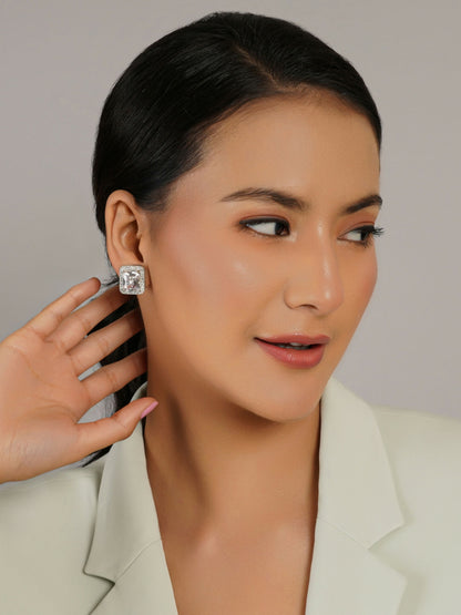 stone stud (white) - Ruby Raang - Distacart