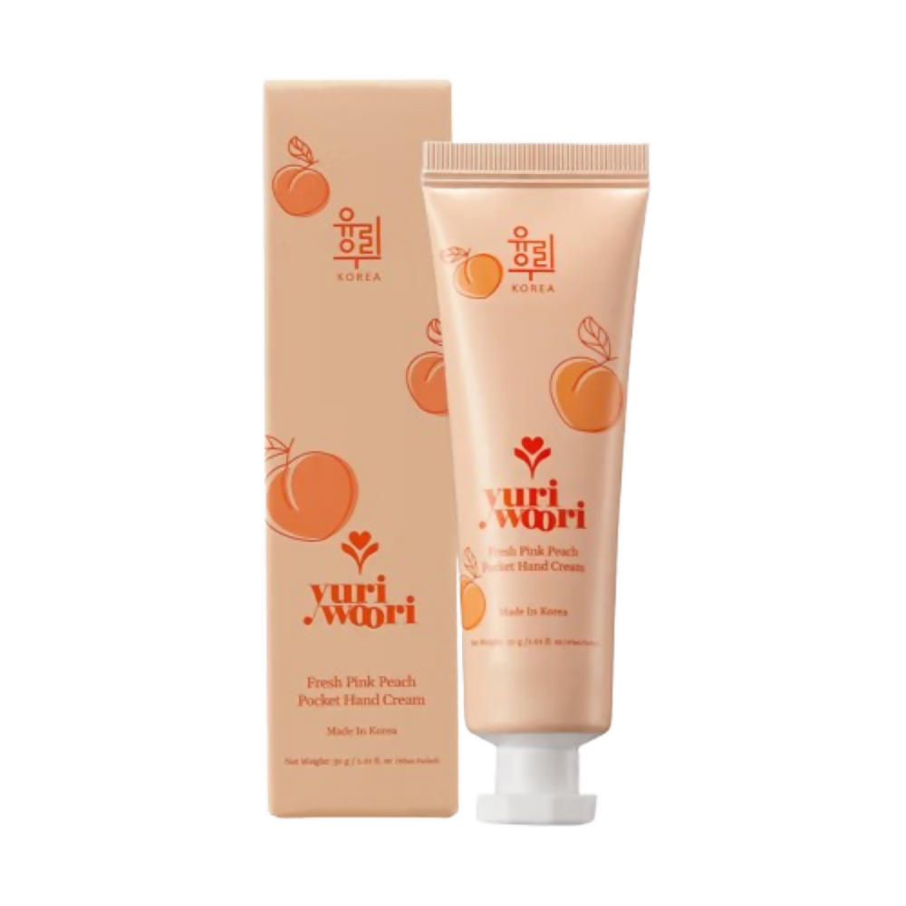 Yuri Woori Fresh Pink Peach Pocket Hand Cream - Dista