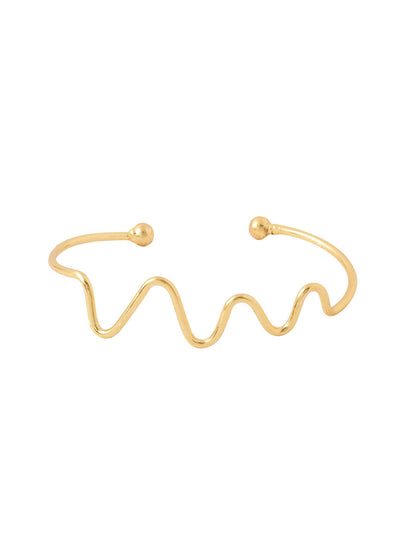 NVR Women Gold Plated Adjustable Kada Bracelet - Distacart