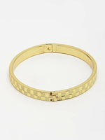 Thumbnail for NVR Men's Set of 2 Gold & Black Rhodium-Plated Stainless Steel Kada Bracelet - Distacart