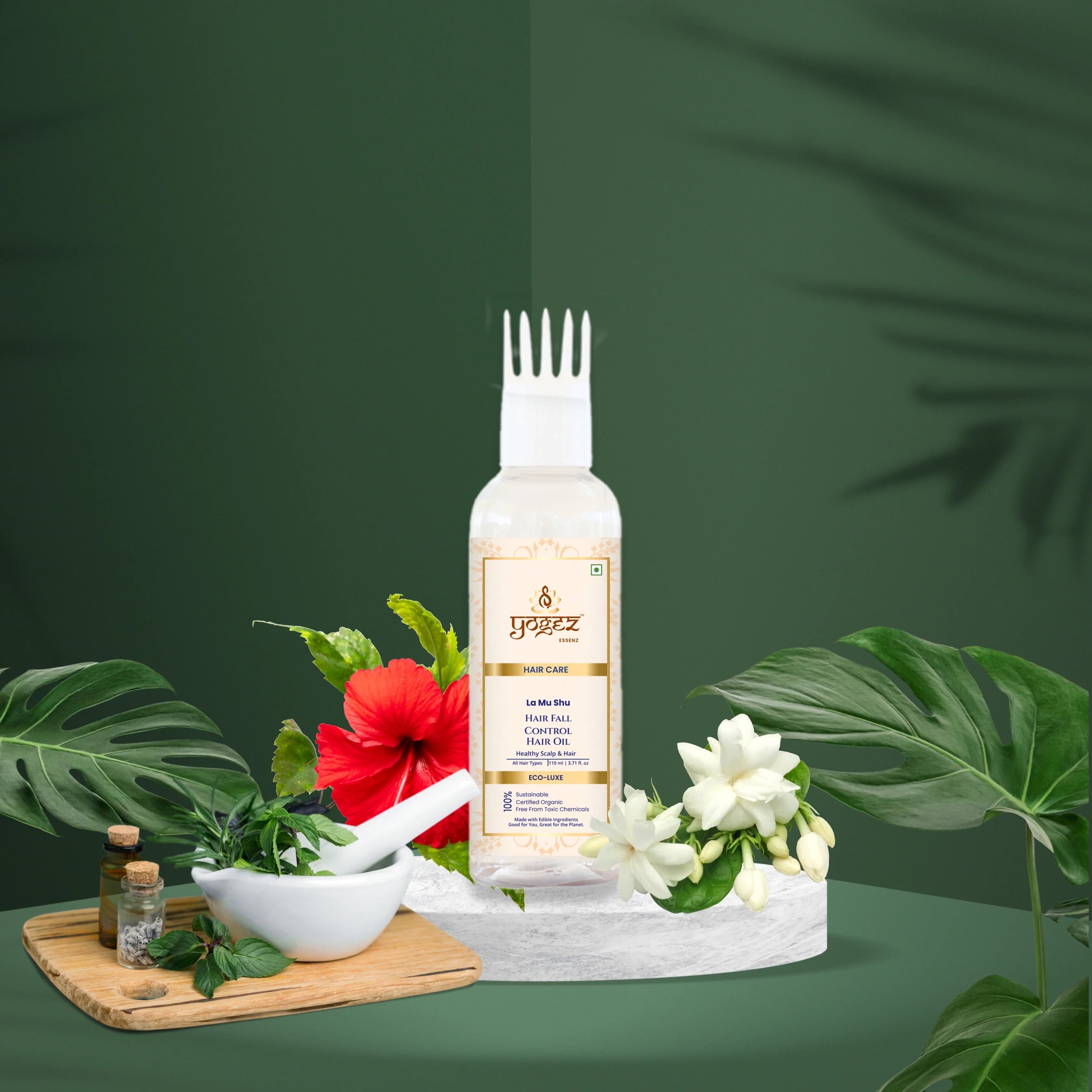 Yogez La Mu Shu Hair Fall Control Hair Oil - Distacart