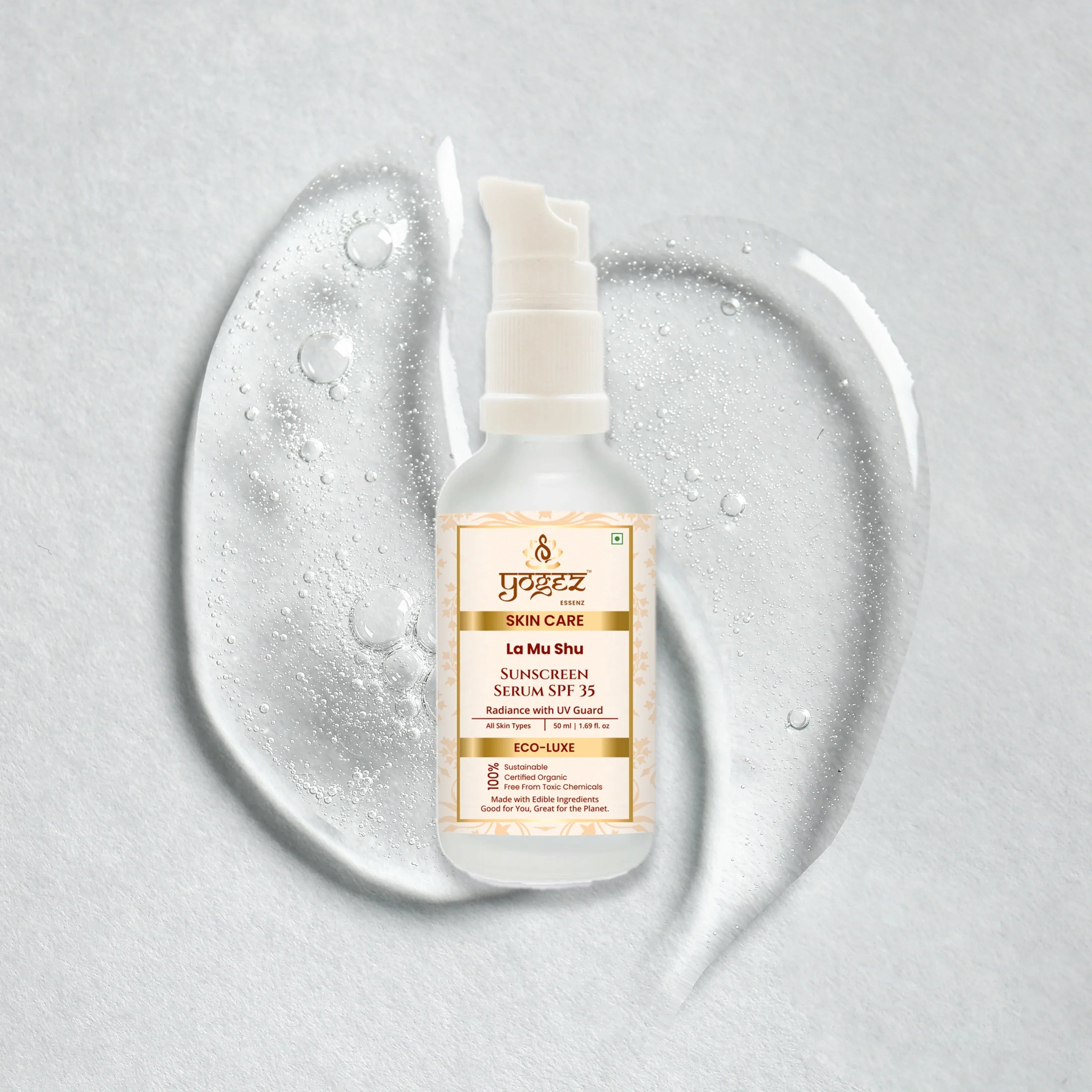 Yogez La Mu Shu Sunscreen Serum SPF 35 - Distacart