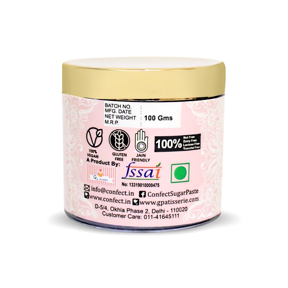 confect shimmering silver edible lace br b 100 gms b