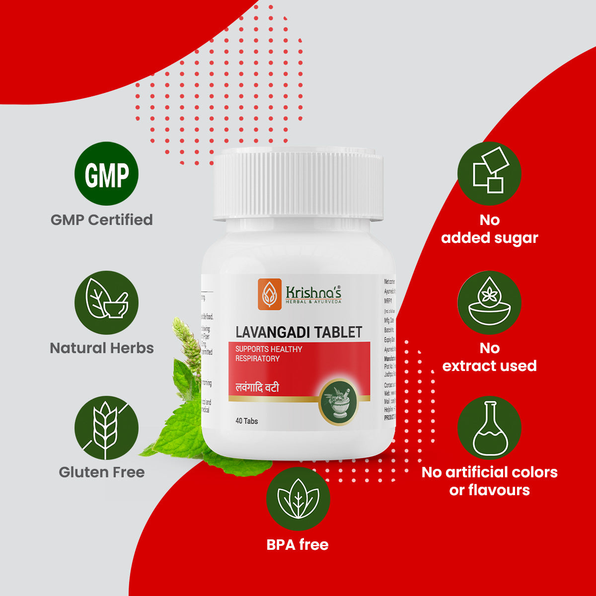 Krishna'S Herbal & Ayurveda Lavangadi Vati