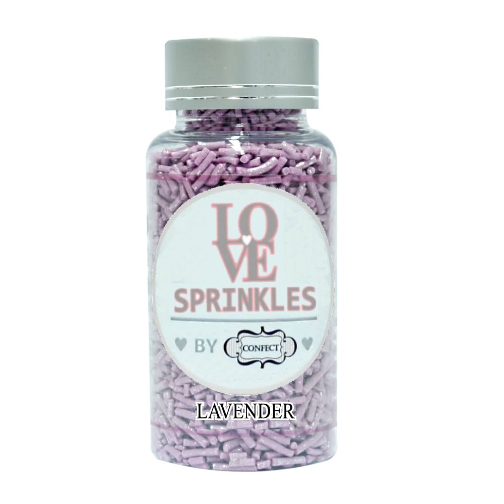 confect lavender vermicelli sprinkles 90 gms