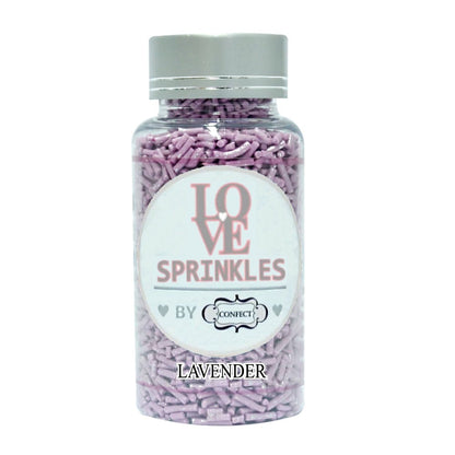 confect lavender vermicelli sprinkles 90 gms