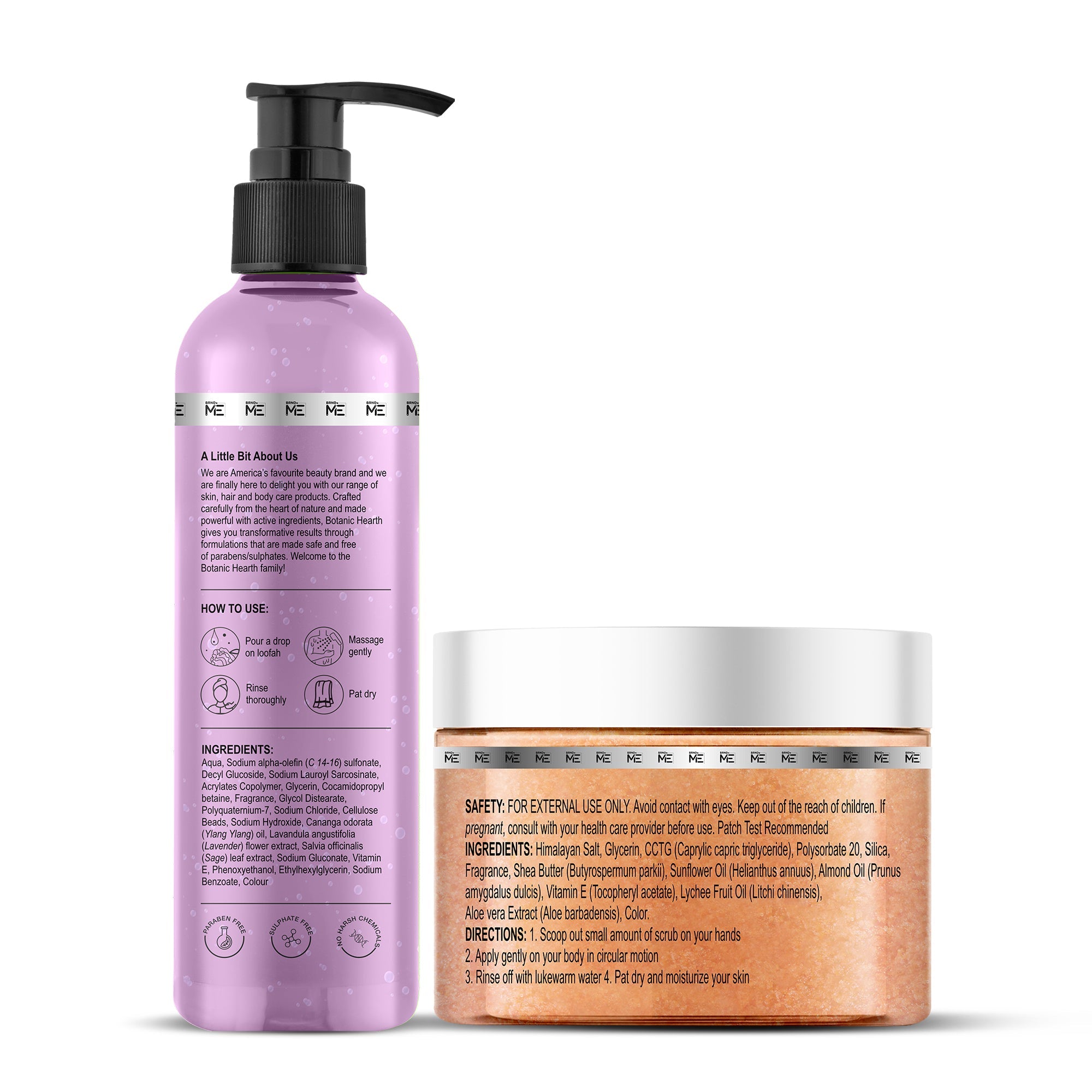 Botanic Hearth Bulgarian Lavender Bodywash & Himalayan Scrub - Distacart
