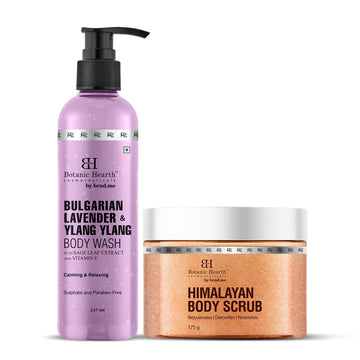 Botanic Hearth Bulgarian Lavender Bodywash & Himalayan Scrub - Distacart
