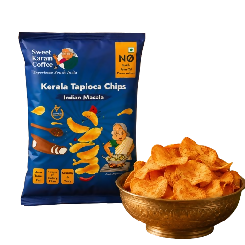 Sweet Karam Coffee Indian Masala Tapioca Chips - Dista