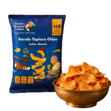 Sweet Karam Coffee Indian Masala Tapioca Chips - Dista