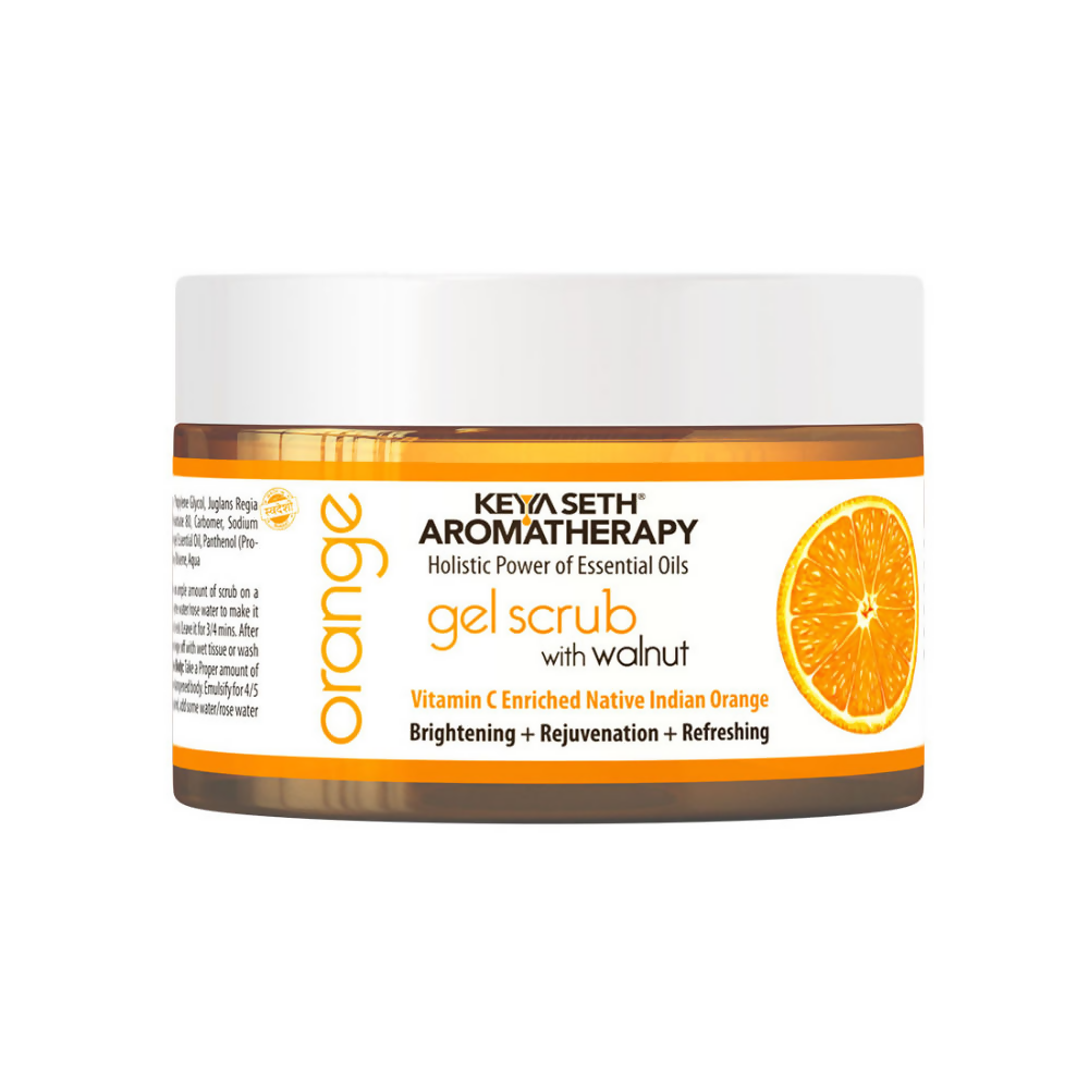 Keya Seth Aromatherapy Orange Gel Scrub with Walnut - Distacart