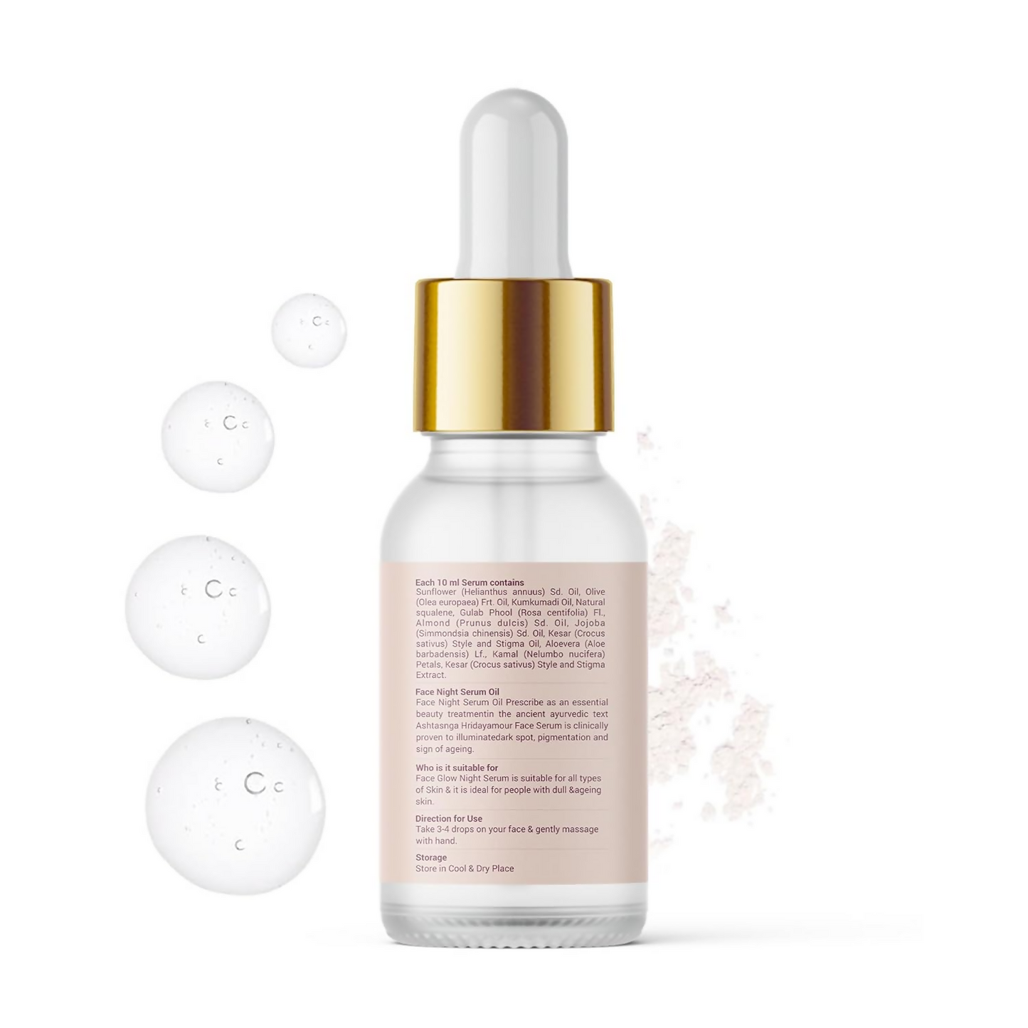 Milky Moon Face Glow Night Serum Dark Spot & Brightening Face Serum - Dista