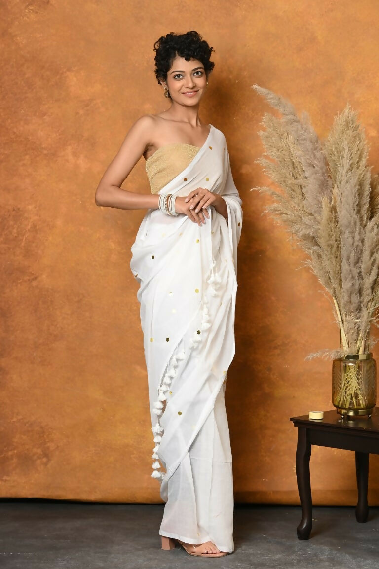 Very Much Indian Pure Mul Cotton Handloom Saree - Distacart