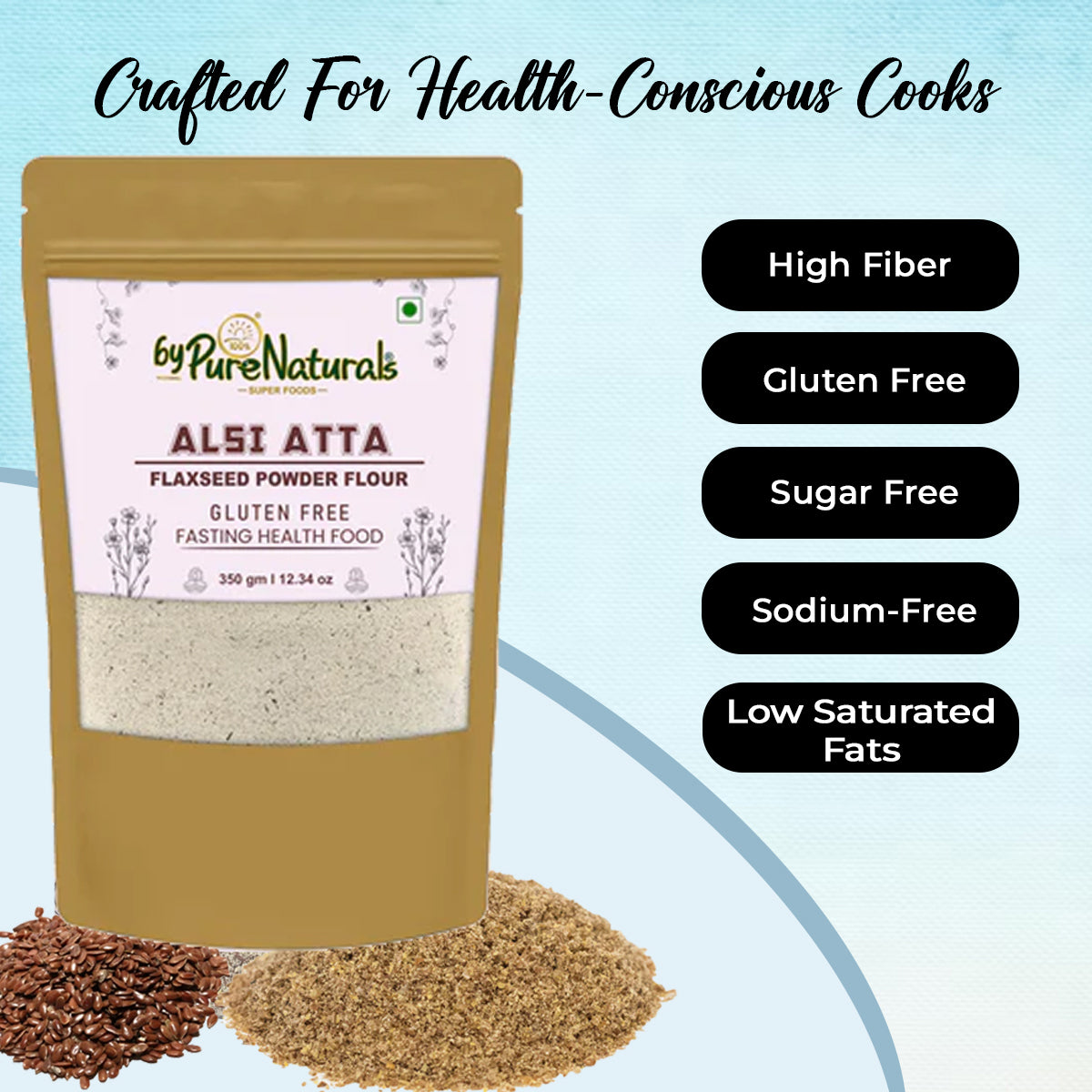 byPureNaturals Alsi Atta (Flaxseed Powder Flour) - Dista