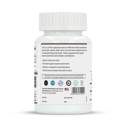 Life Aveda Lax Lite Plus Veg Capsules - Distacart