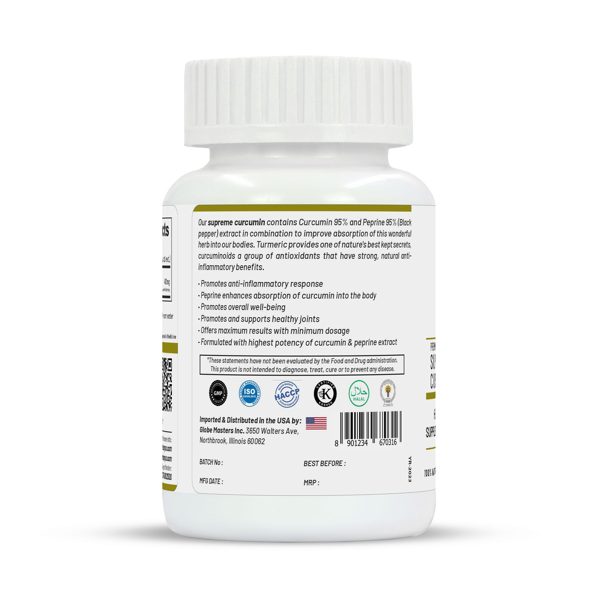 Life Aveda Premium Supreme Curcumin Capsules - Distacart