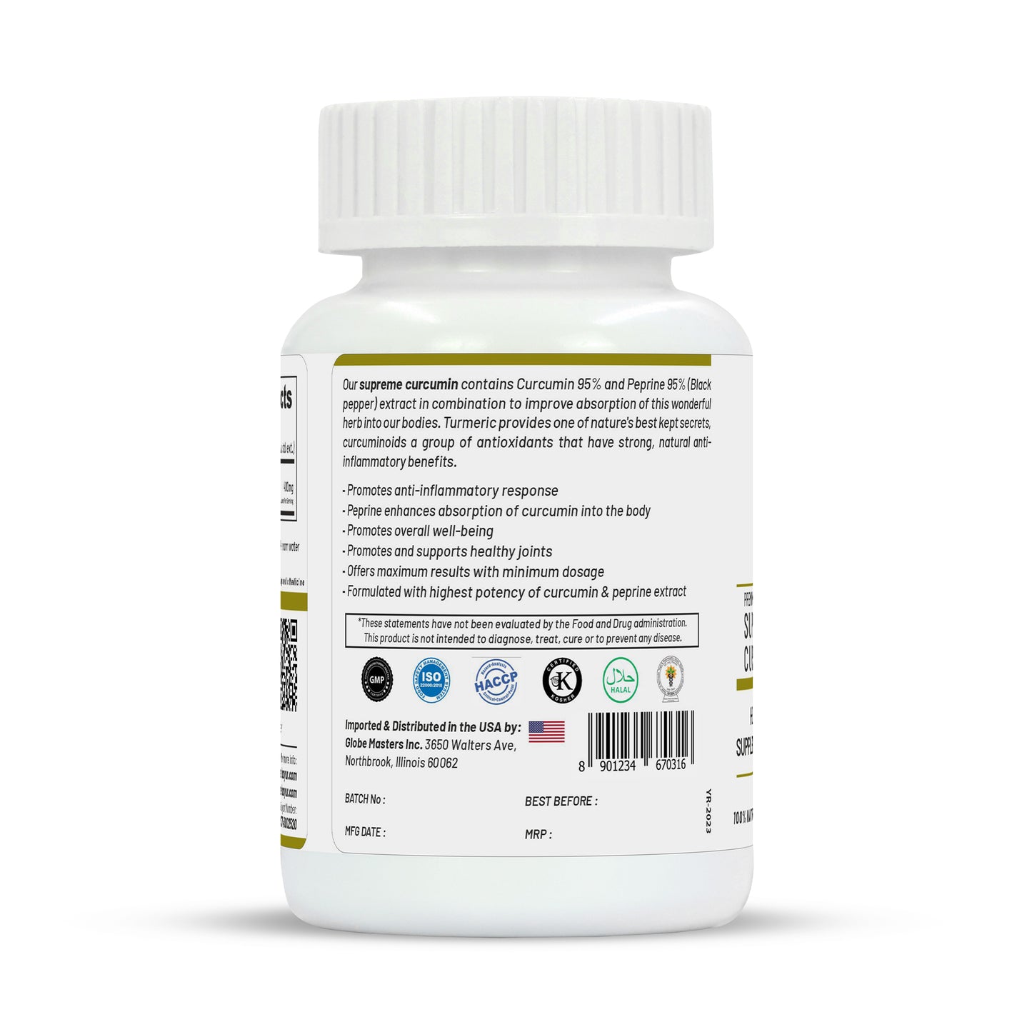Life Aveda Premium Supreme Curcumin Capsules - Distacart