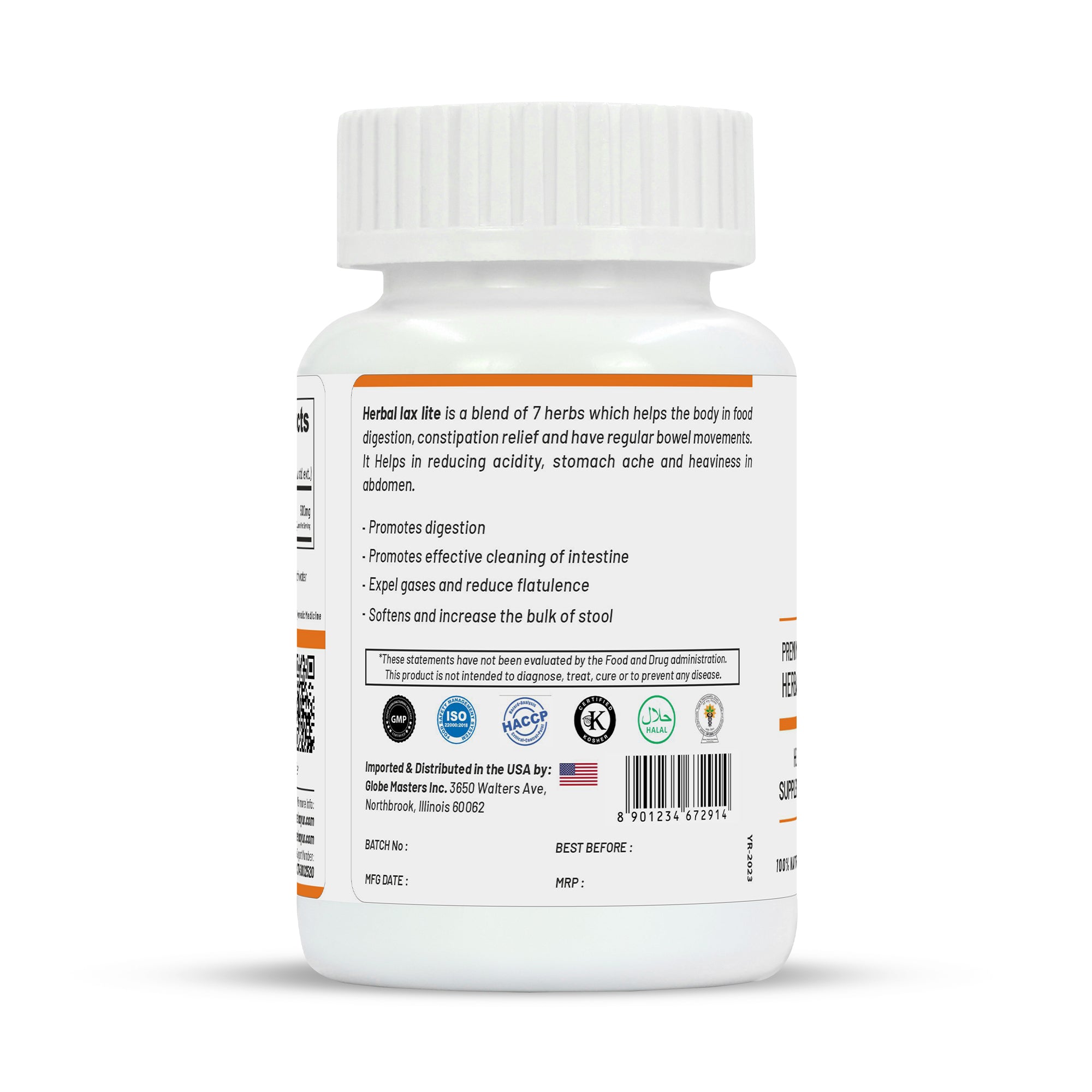 Life Aveda Herbal Lax Lite Capsules - Distacart