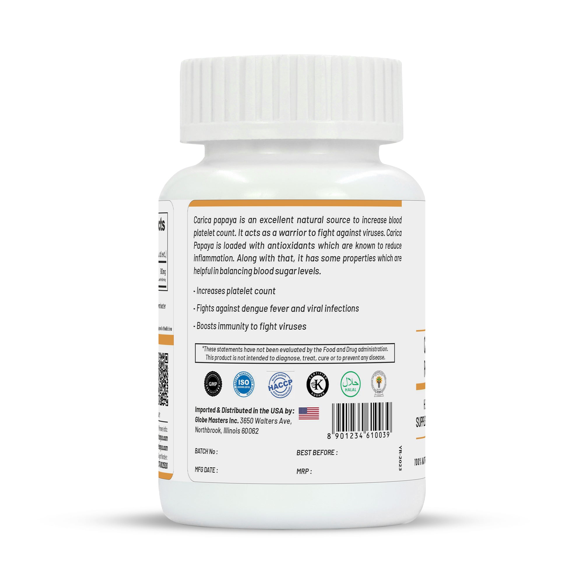 Life Aveda Carica Papaya Capsules - Distacart