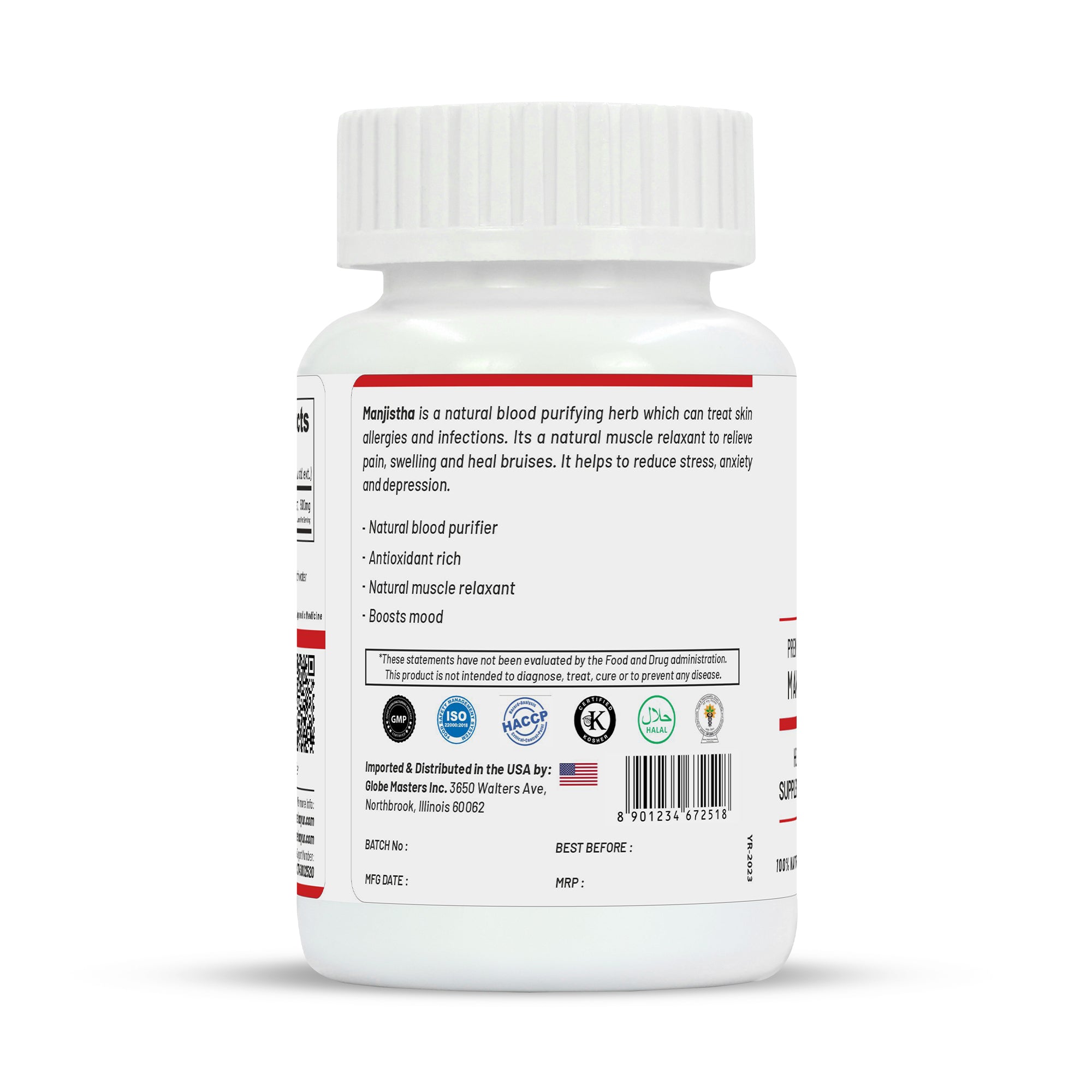 Life Aveda Premium Manjistha Capsules - Distacart