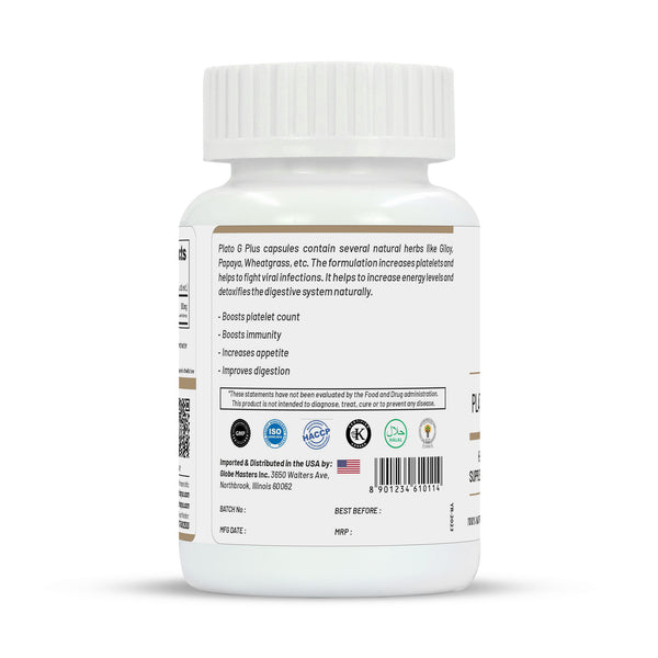 Life Aveda Plato G Plus Veg Capsules - Distacart