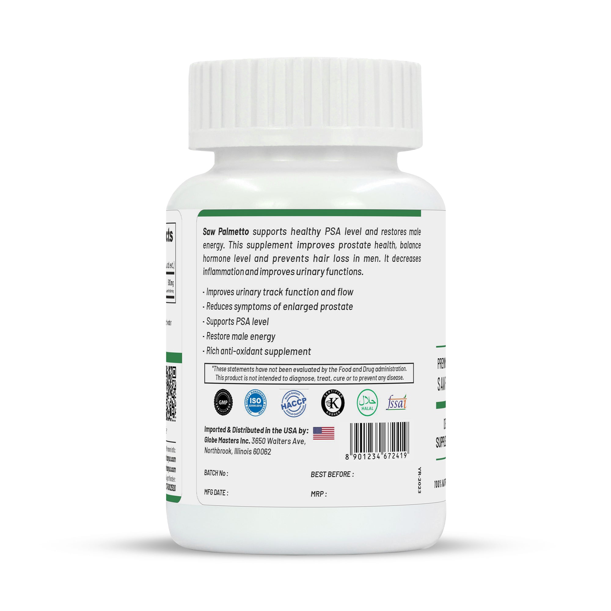 Life Aveda Premium Saw Palmetto Capsules - Distacart