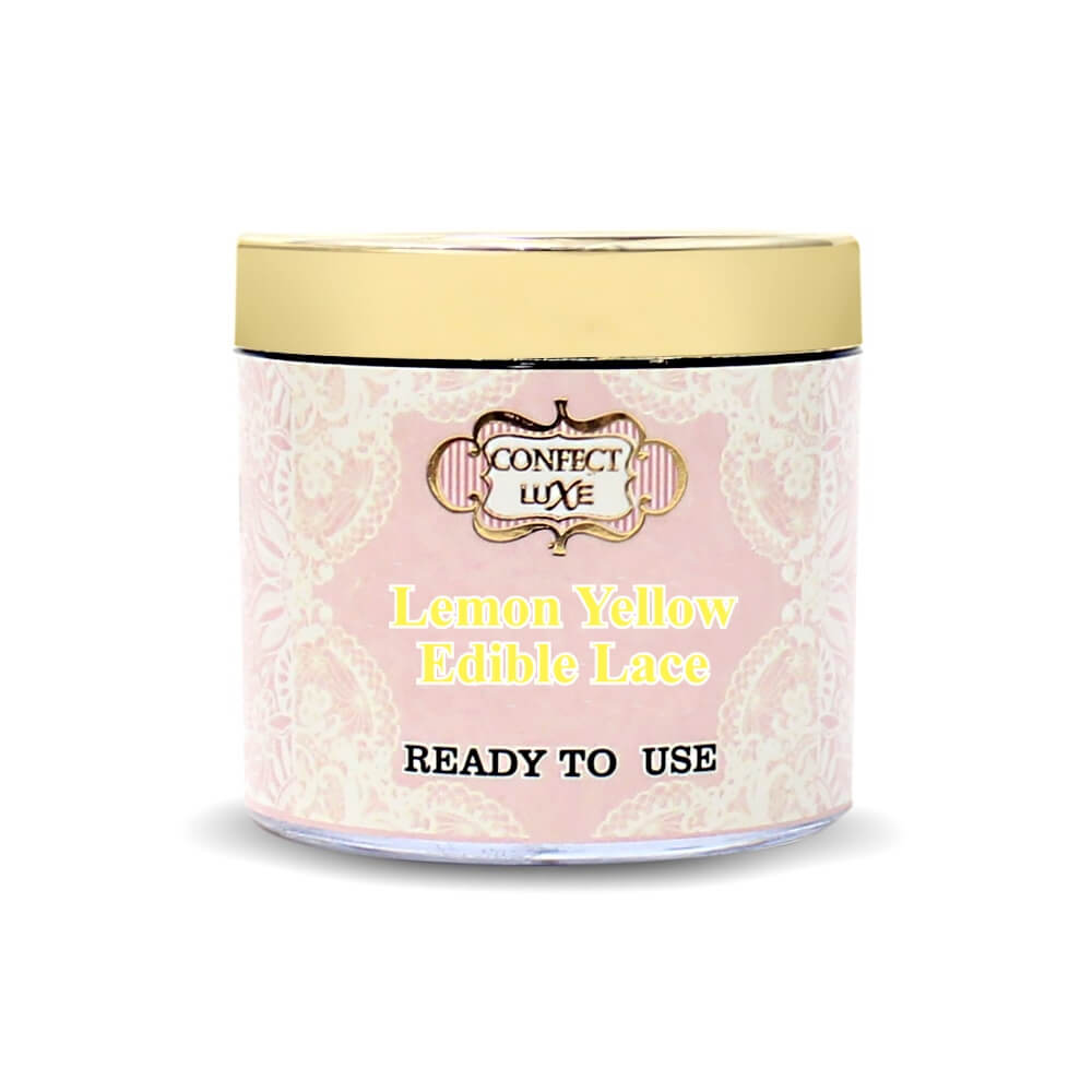 lemon yellow edible lace 100g
