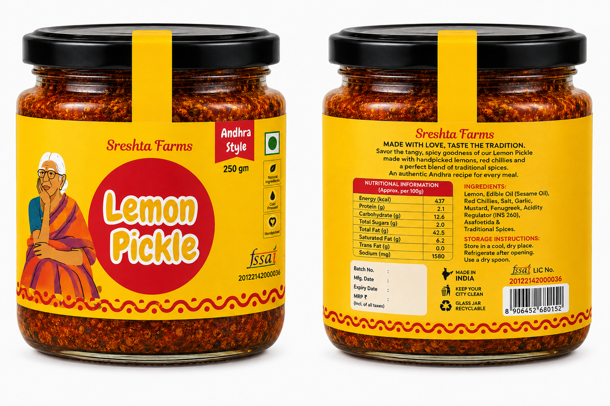 Image 6 of Sreshta Farms Lemon Pickle