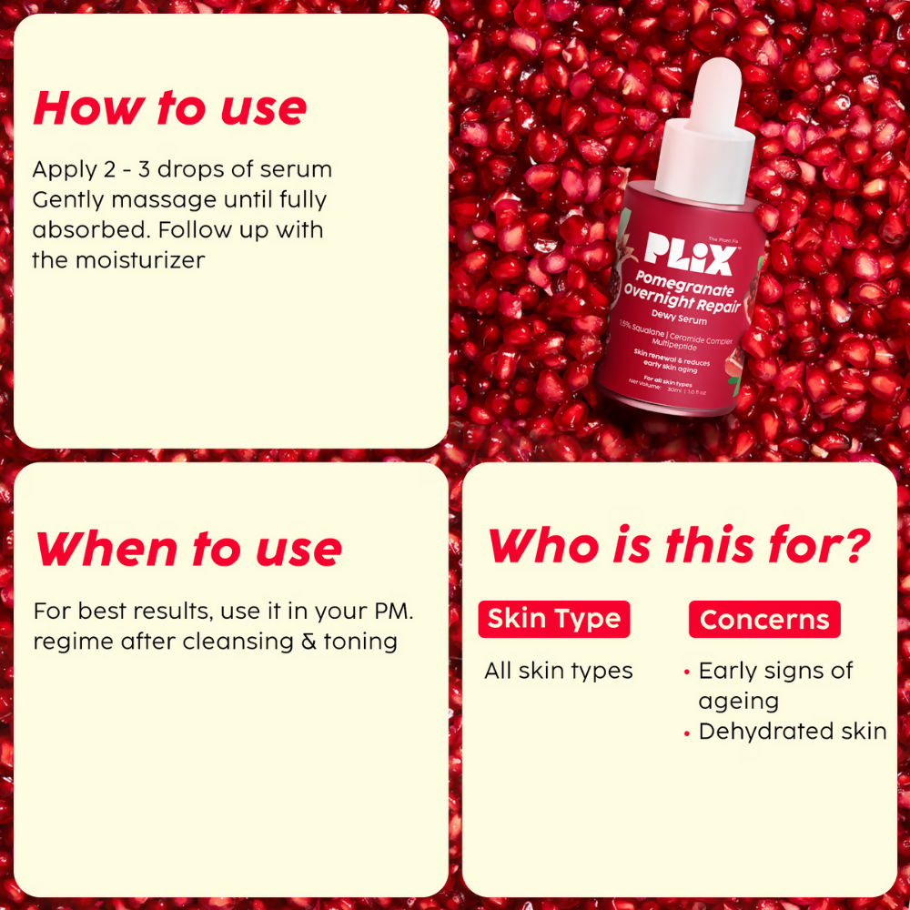 PLIX The Plant Fix 0.6% Retinol Dewy Serum & Anti Ageing Night Cream - Distacart