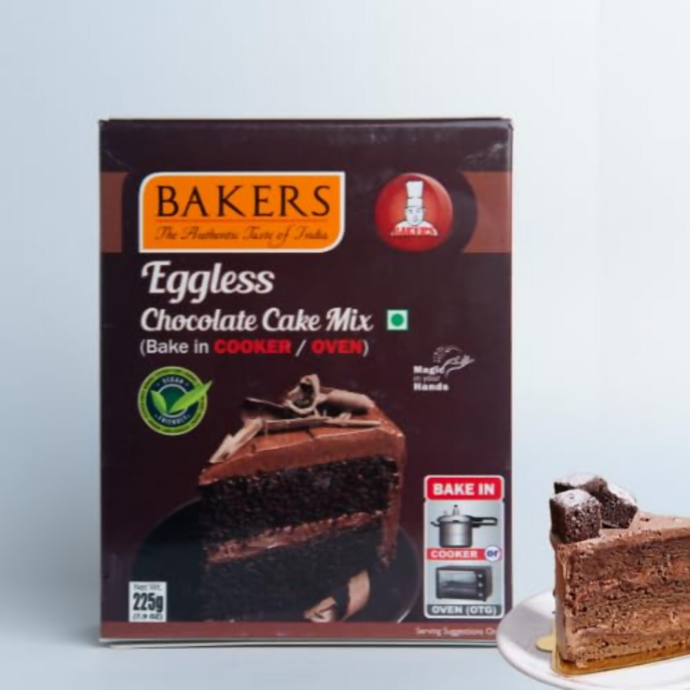 BAKERS Eggless Cake Mix - Vanilla, Choclate, Redvelvet - Dista