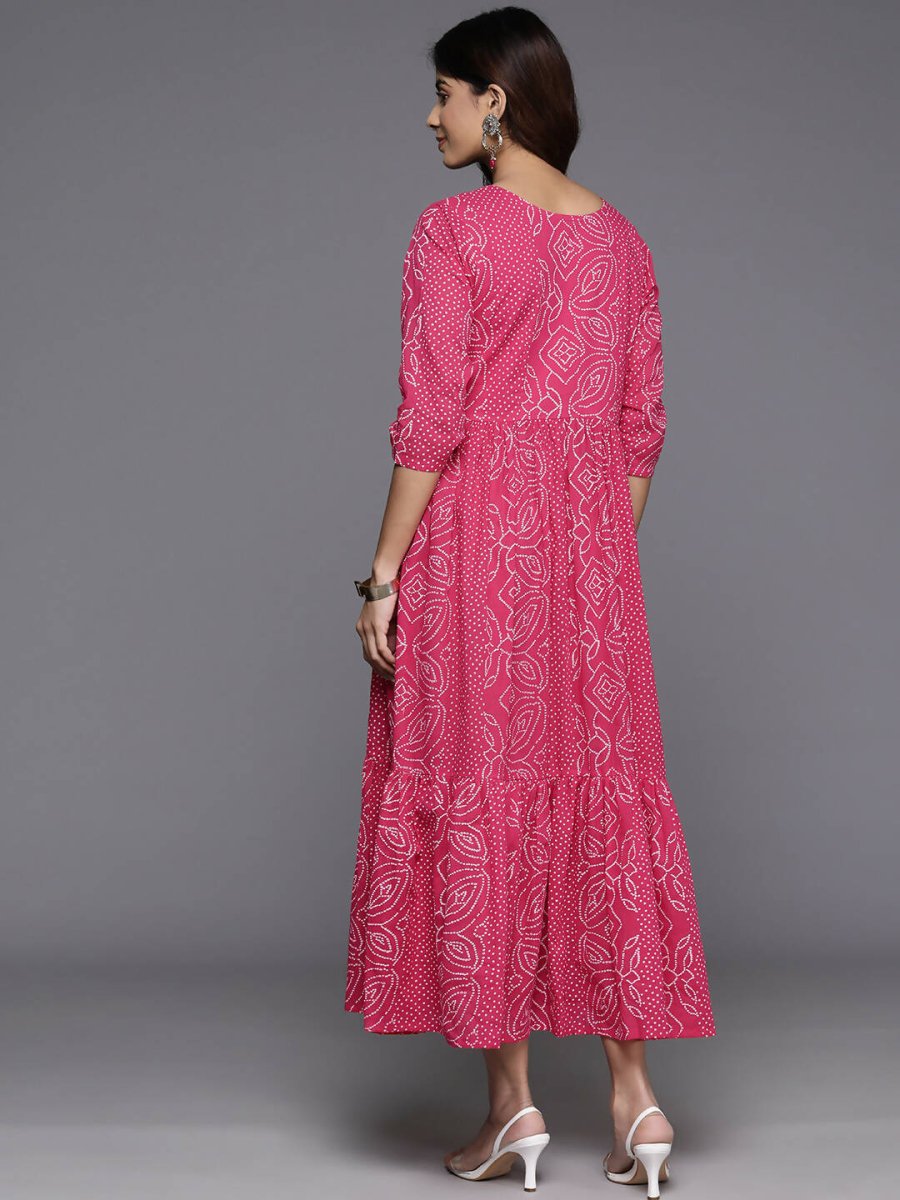 Ahalyaa Women's Traditional wear Dress - Pink - Distacart