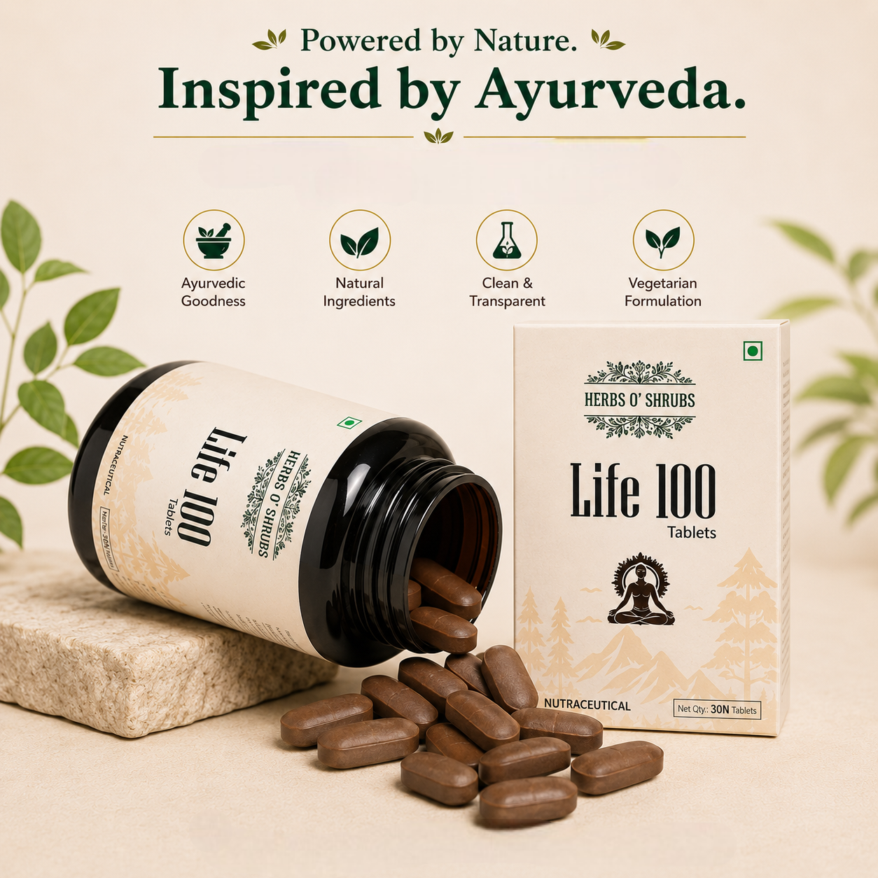 HerbsO’Shrubs Life-100 Tablets - Dista