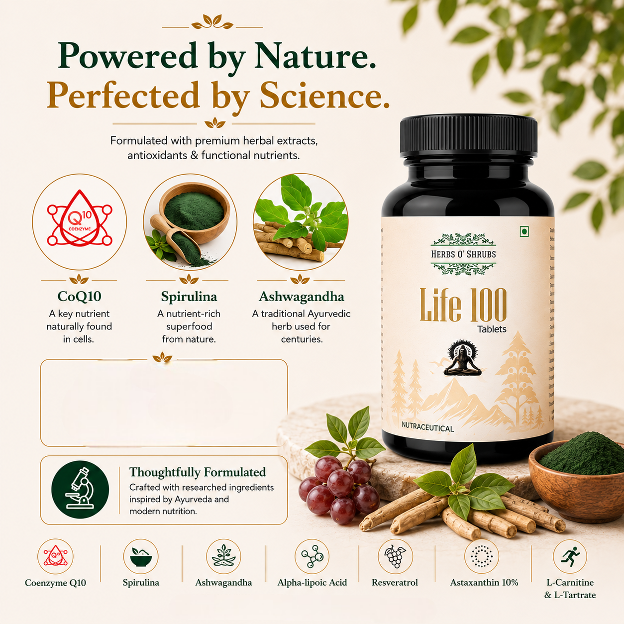 HerbsO’Shrubs Life-100 Tablets - Dista