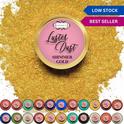 confect shimmer gold luster dust br b 5 gms b