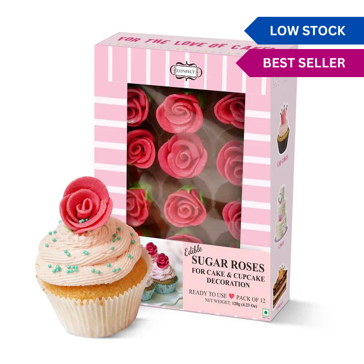 sugar roses for cake cupcake decoration taffy neon 120 gms