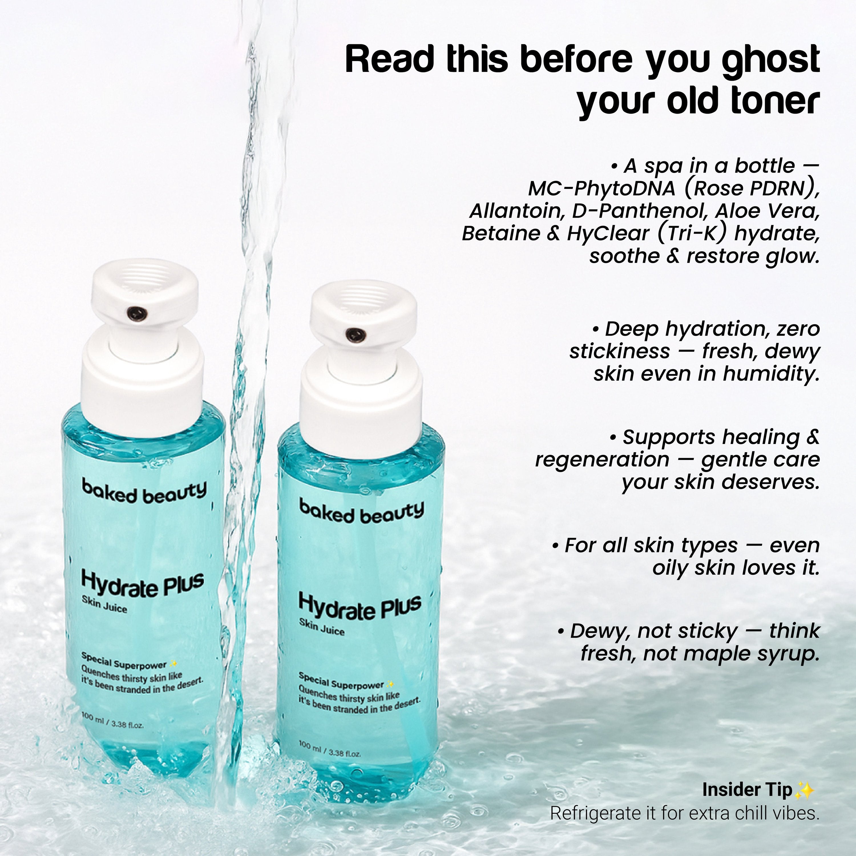 Baked Beauty Hydrate Plus Skin Juice - Hydrating Toner