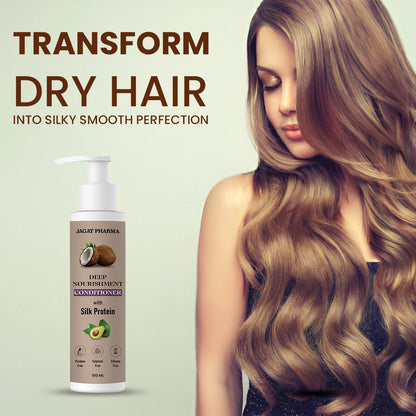 Jagat Pharma Deep Nourishment Conditioner With Silk Protein - Unlock Luxurious Silkiness for Your Hair - Distacart
