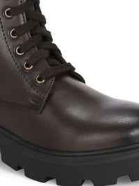 Thumbnail for Delize Women High-Top Lace-Ups Winter Boots