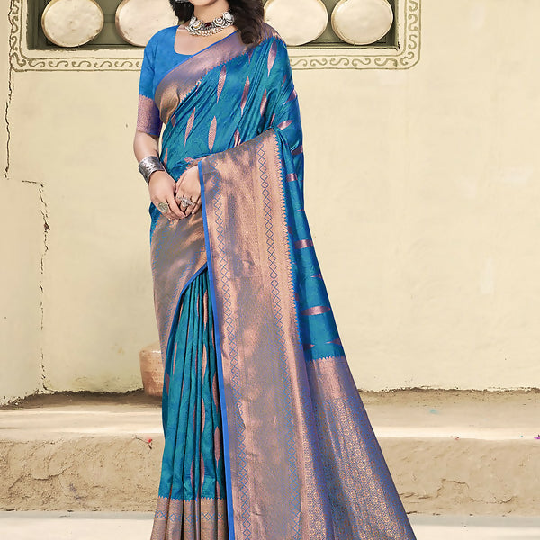 Astita Silk Blue Saree