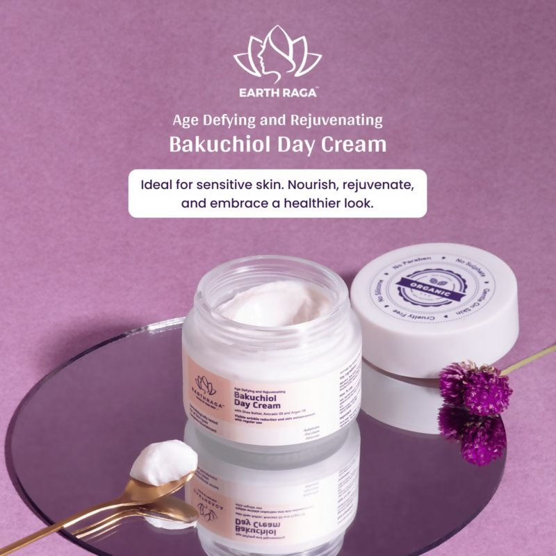 Earthraga Age Defying and Rejuvenating Bakuchiol Day Cream - Distacart