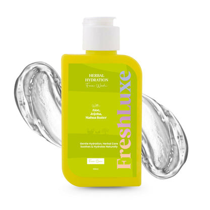 FreshLuxe Herbal Hydration Face Wash For Oil & Acne Control with Aloe Vera & Neem - Distacart