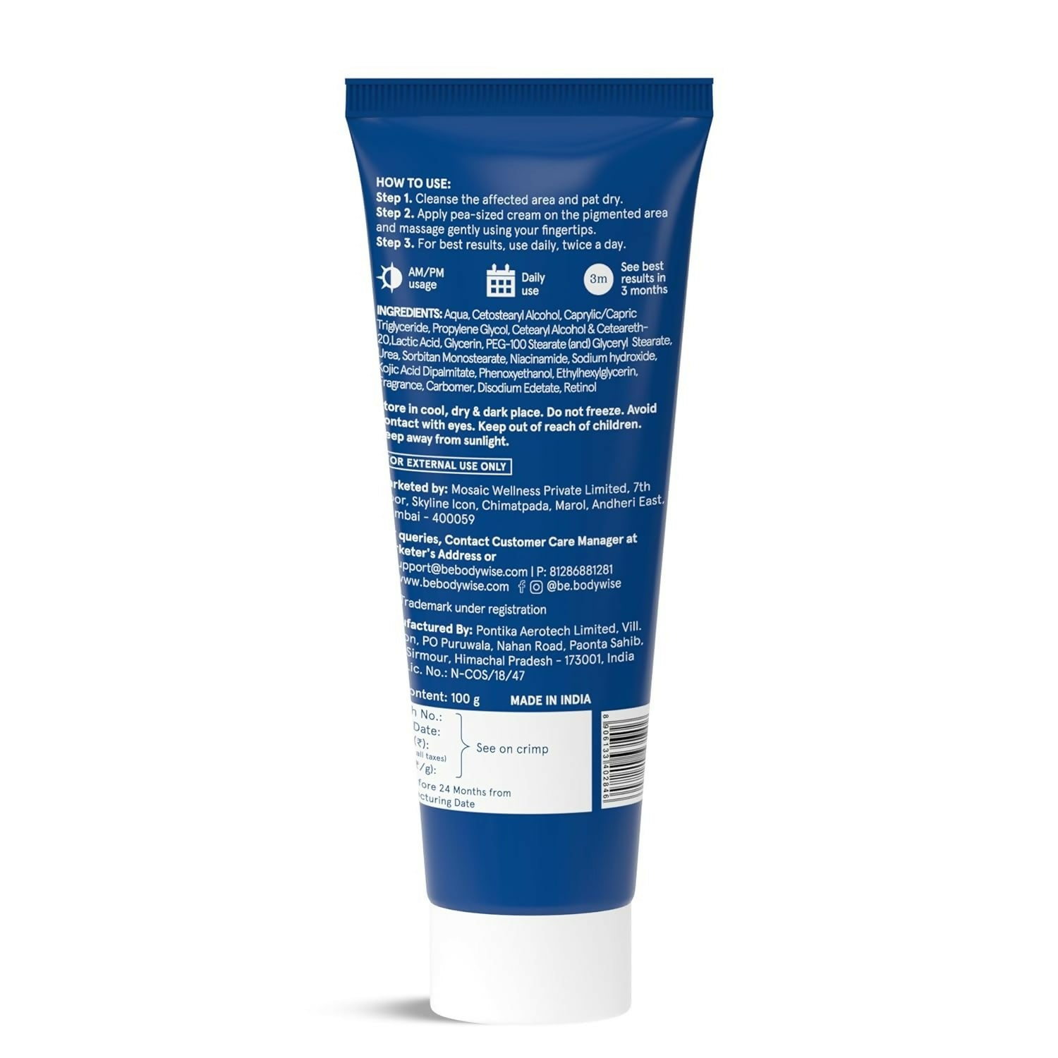 BeBodywise Pigmentation Repair Cream - Distacart
