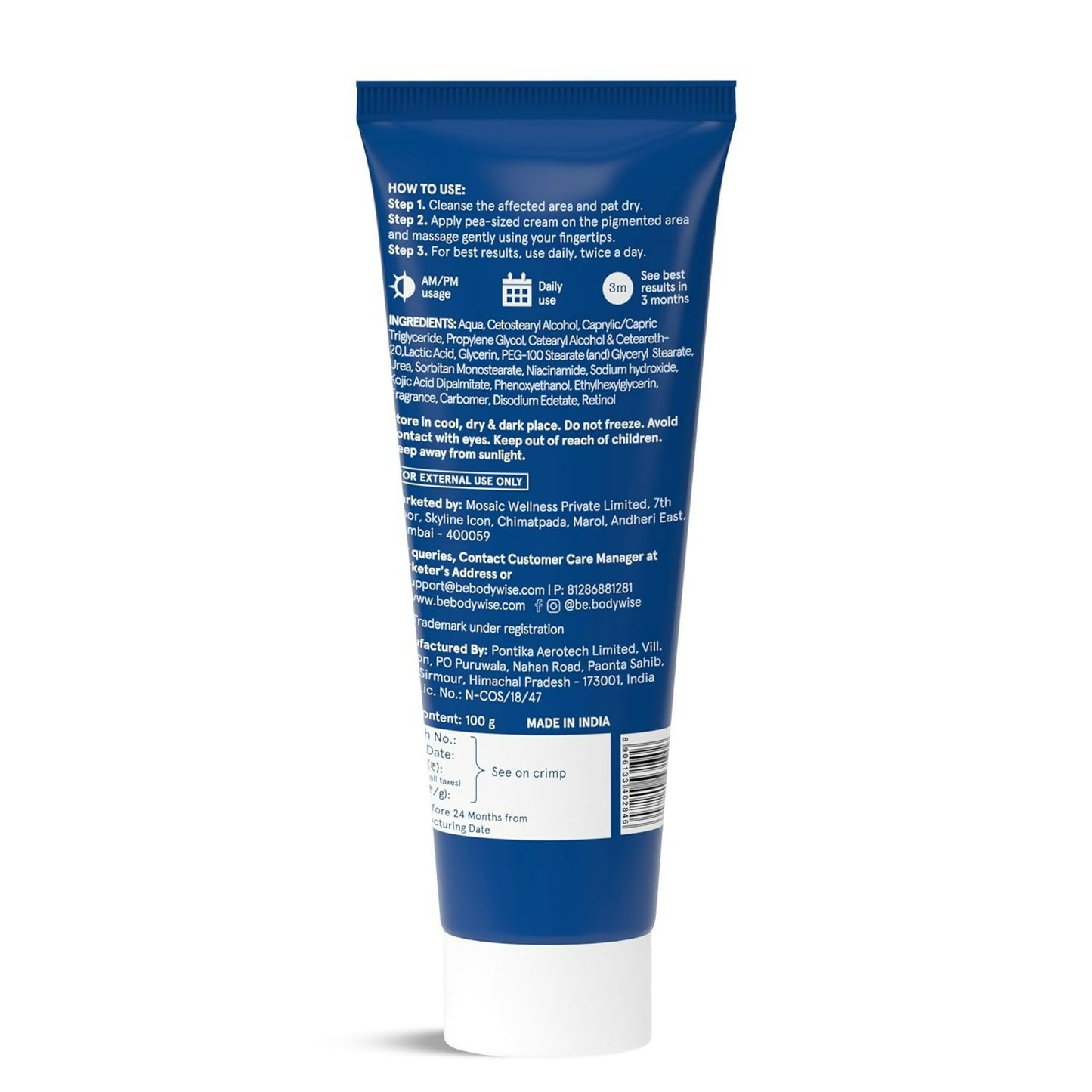 BeBodywise Pigmentation Repair Cream - Distacart