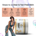 Thumbnail for Glowifly Radiance Touch Tan Clear Face Exfoliating Scrub - Papaya Scrub for Face - Distacart