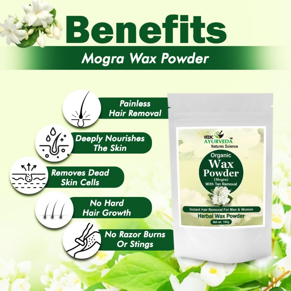 VedicAyurveda Herbal Wax Powder - Mogra - Dista