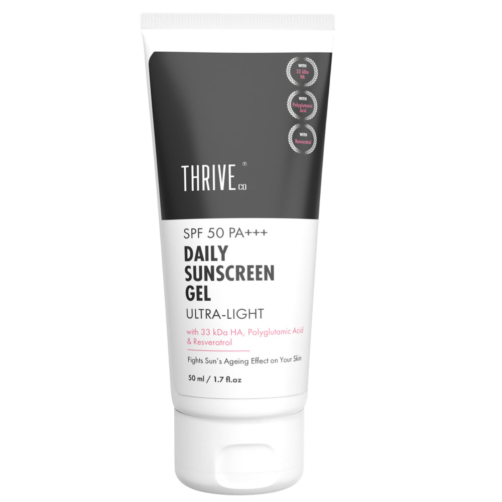 ThriveCo Ultra-Light Daily Sunscreen Gel With SPF 50 PA+++ - Distacart